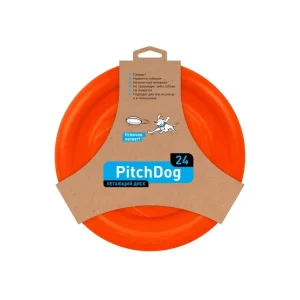 PitchDog létající Disk pro psy oranžový 24cm Jen Po Omezenou Doba