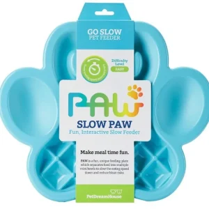 PetDreamHouse zpomalovací miska Paw Slow Feeder – modrá Finální Výprodej