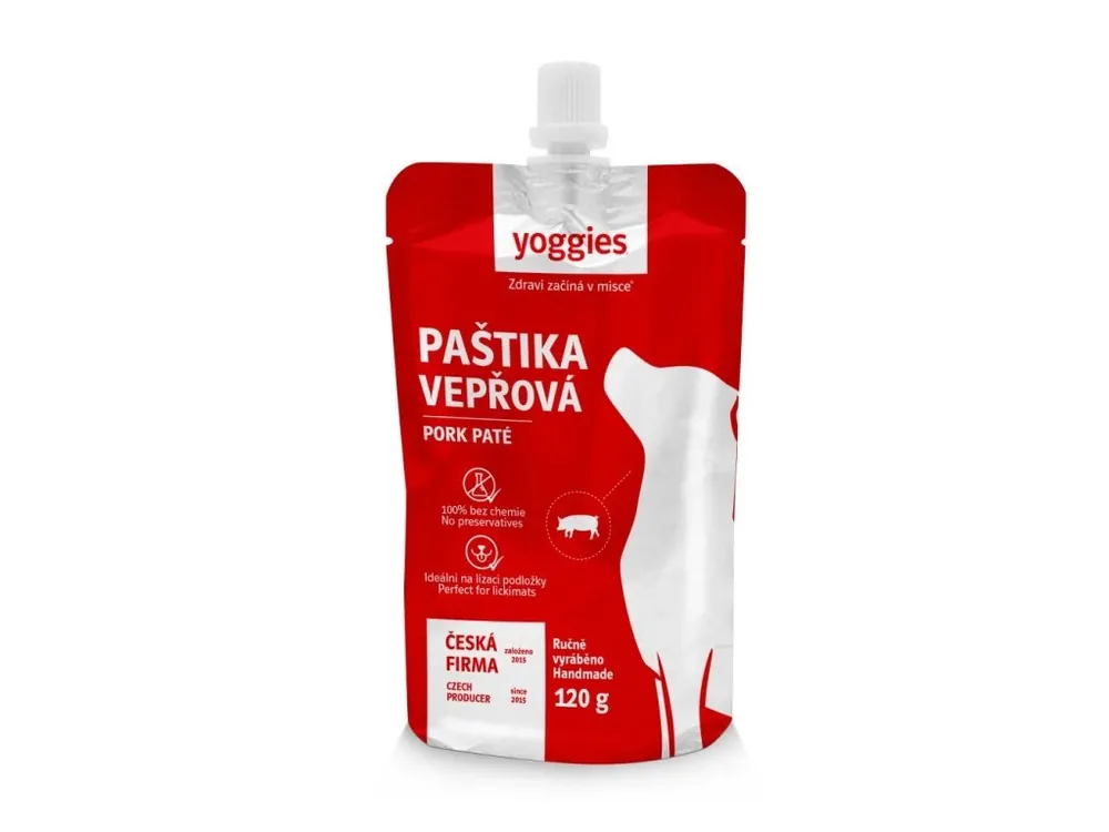 Pouze Dnes Paštika pro psy Yoggies vepřové maso, 120 g