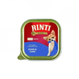 Paštika RINTI GOLD Mini kachna+kuře 100g Značkový