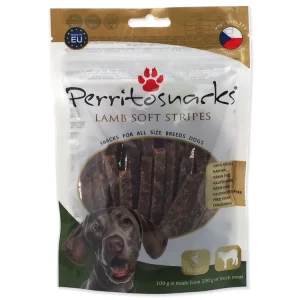 Pochoutka Perrito jehně, měkké proužky 100g Přímo Od Výrobce