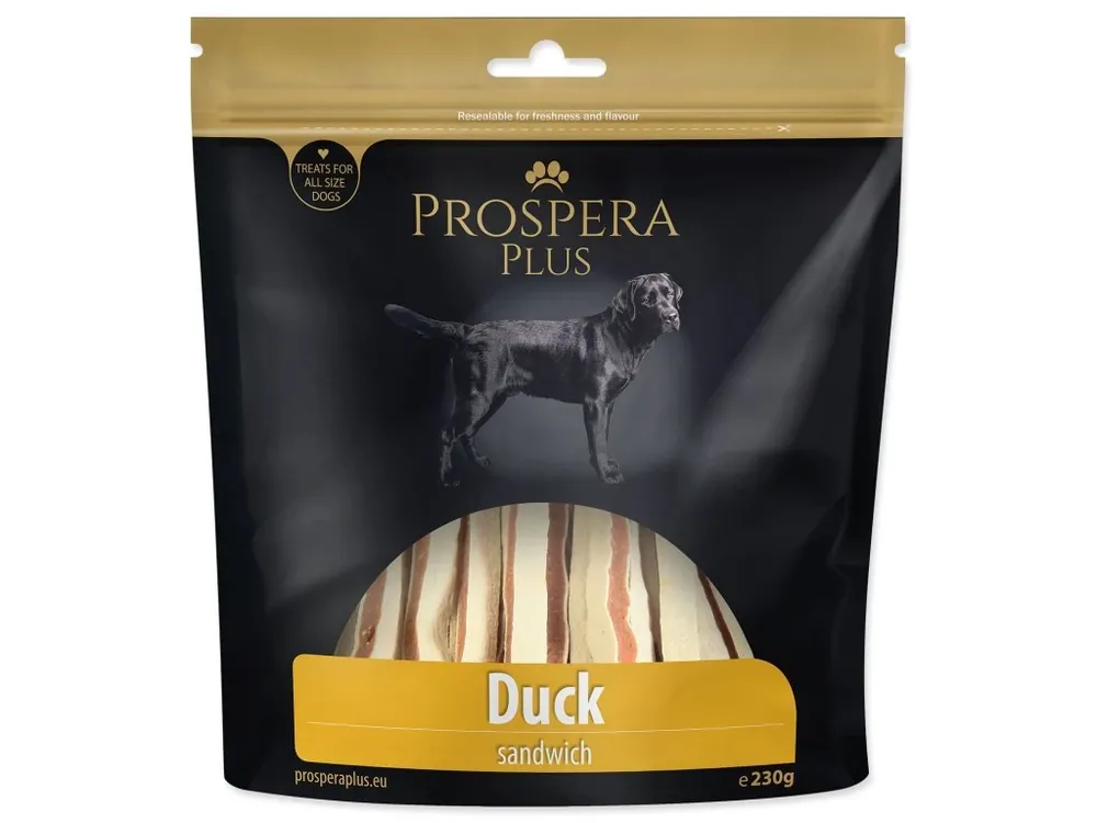 Pochoutka Prospera Plus kachní sendviče 230g Výprodej