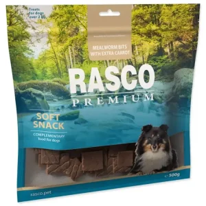 Pochoutka Rasco Premium mouční červi a extra mrkví 500g Oblíbený
