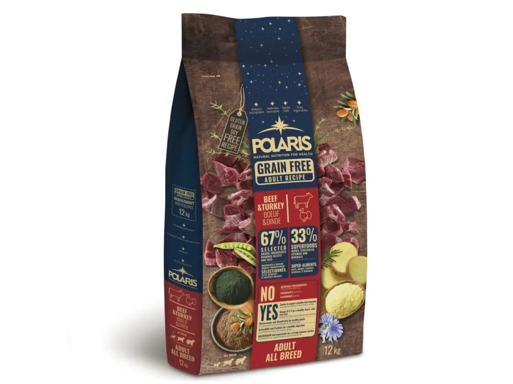 Polaris Dog Adult All hovězí & krůta GF 12 kg Koupit Online