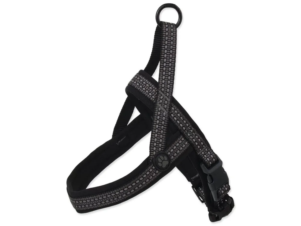 Postroj Active Dog Neoprene S/M šedý 2x52-60cm Značkový