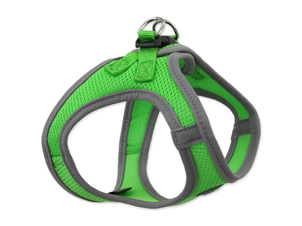 Postroj Dog Fantasy Puppy M limetka 41-46cm Časově Omezené