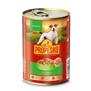Levný PROPESKO Dog jehněčí v omáčce, kousky 415 g