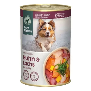 Cenový Hit Pure Nature Dog Adult konzerva Kuře a Losos 400g