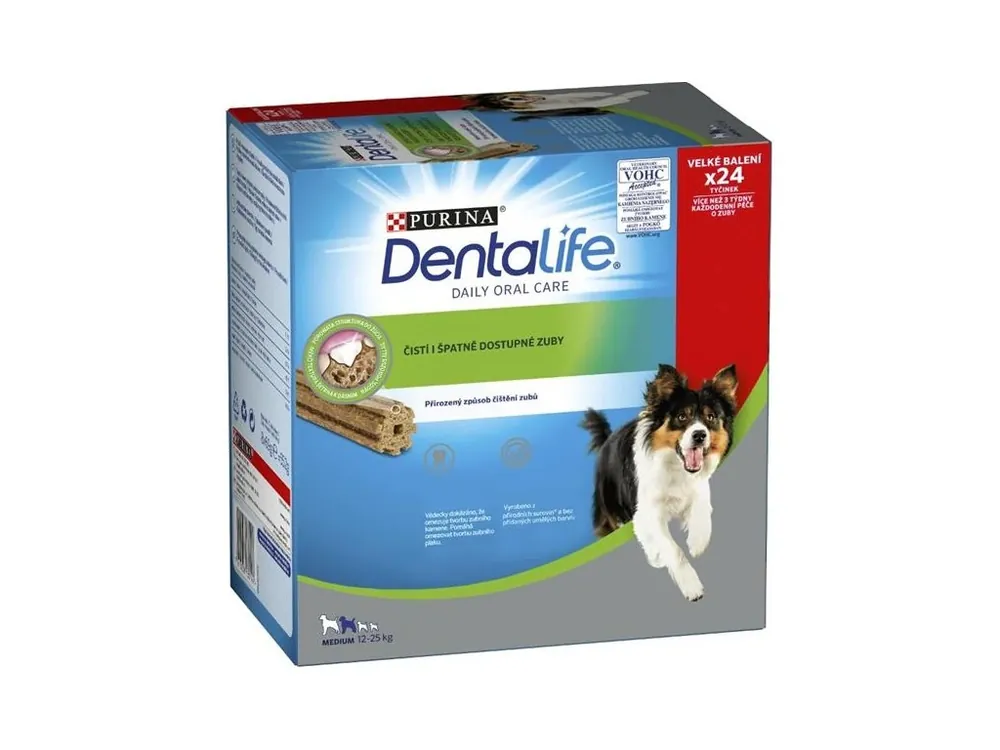Časově Omezené Purina DentaLife Medium Multipack 15 - 25 kg 24tyčinek