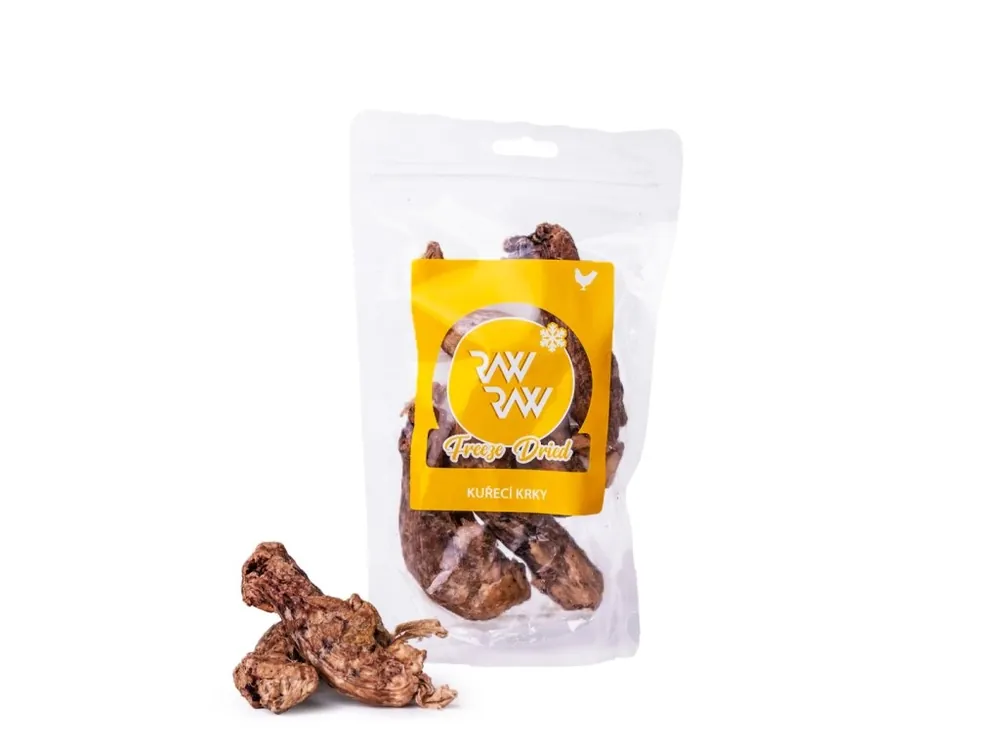 RAW RAW Freeze Dried Kuřecí krky 60g Kup Teď
