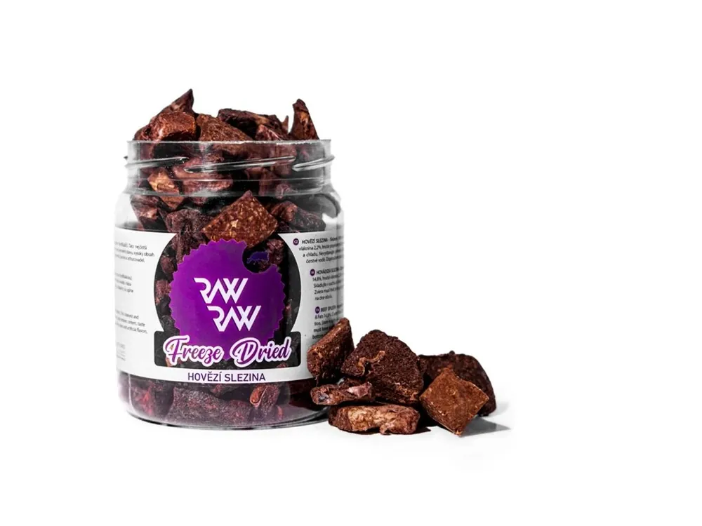 RAW RAW mrazem sušená Hovězí slezina 70g Výhodná Nabídka