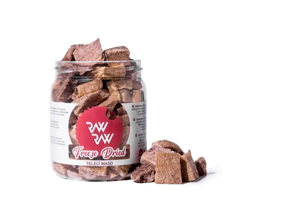 RAW RAW mrazem sušené Telecí maso 70g Autentický