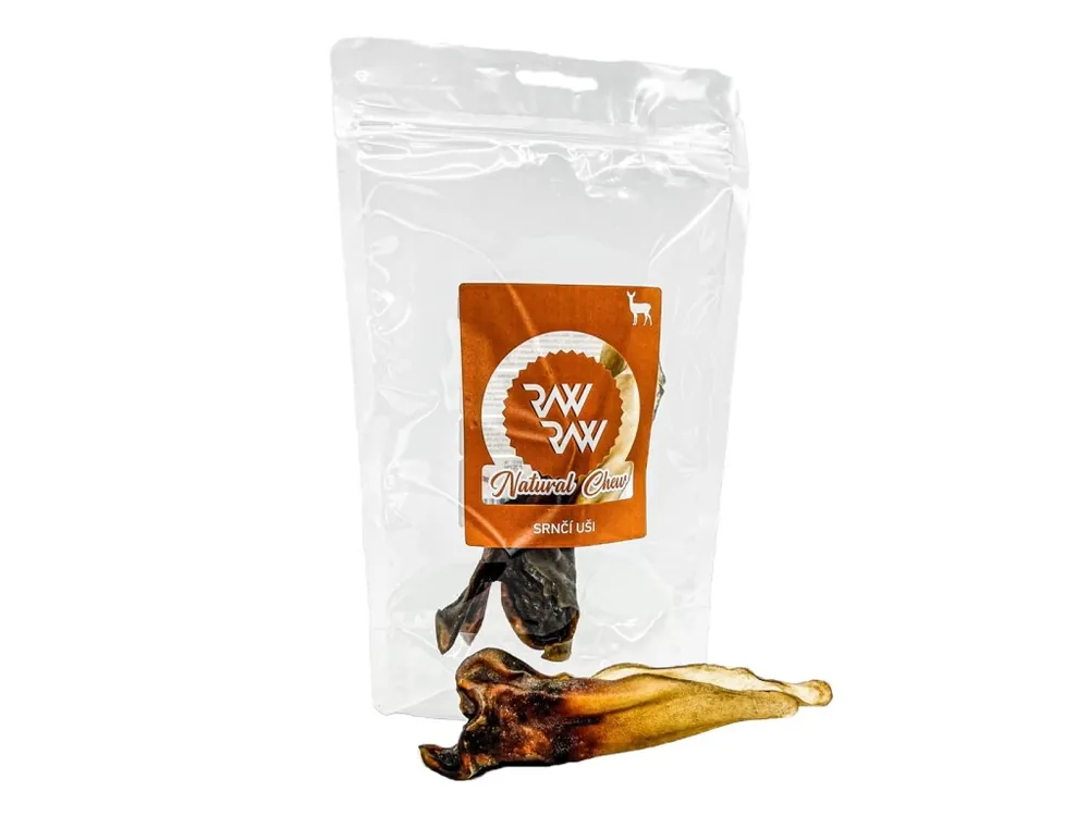 Finální Výprodej RAW RAW Natural Chew Srnčí uši 2ks