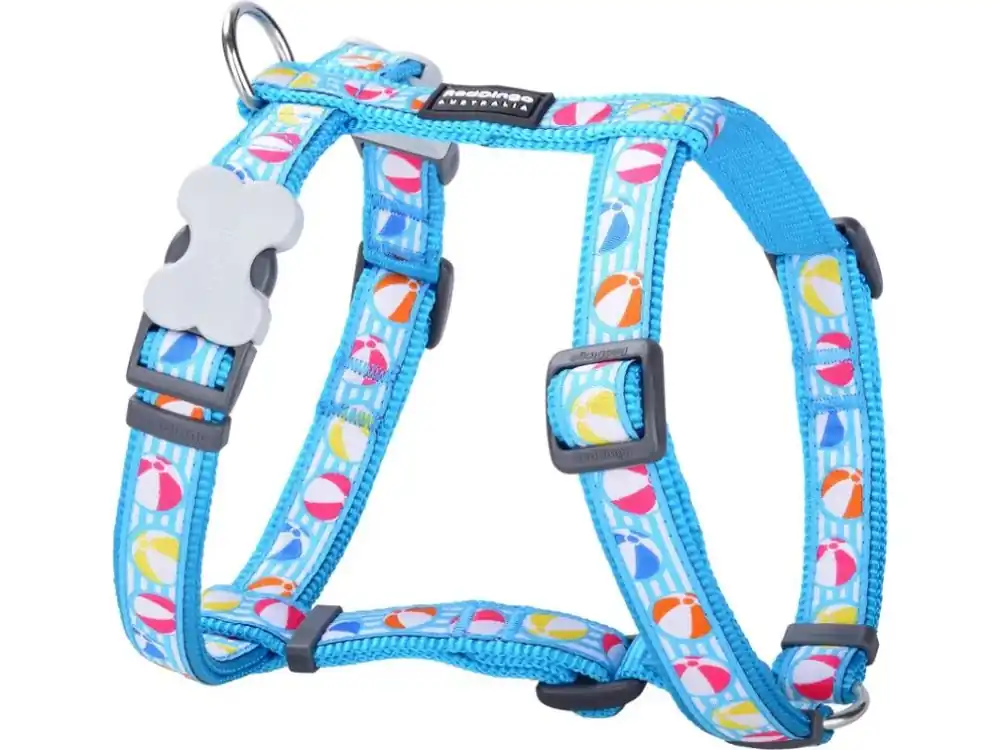 Časově Omezené Red Dingo postroj – Beach Ball Turquoise – 15 mm x 36-54 cm