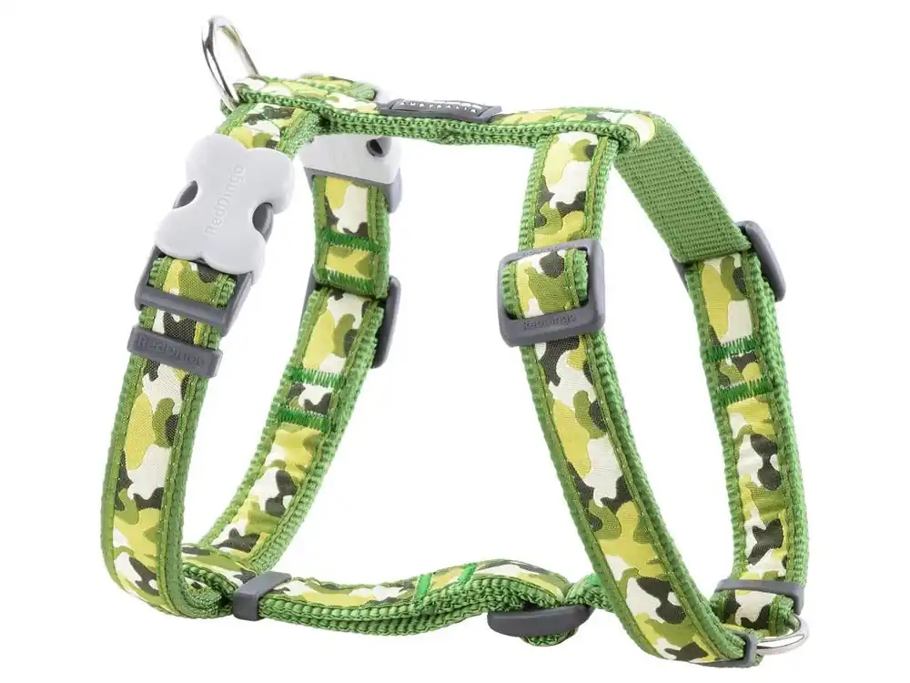 Red Dingo postroj – Camouflage Green – 15 mm x 36-54 cm Finální Výprodej