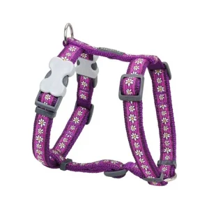 Akce Red Dingo postroj – Daisy Chain Purple – 12 mm x 30-44 cm