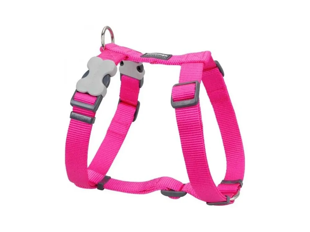 Jen Po Omezenou Doba Red Dingo postroj – Hot Pink – 12 mm x 30-44 cm