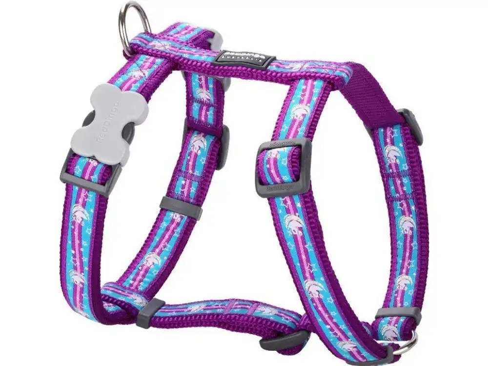 Přímo Od Výrobce Red Dingo postroj – Unicorn Purple – 20 mm x 45-66 cm