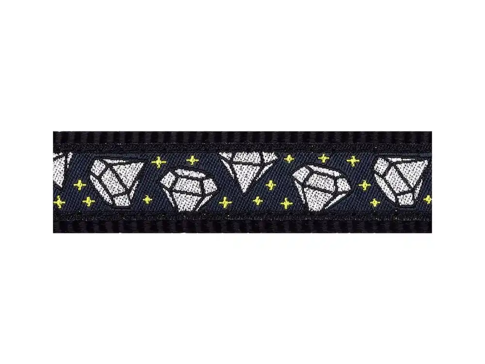 Super Cena Red Dingo vodítko přepínací – Diamond Black – 20 mm x 2 m