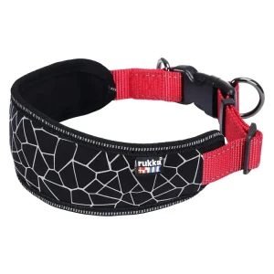 Rukka Cube Soft obojek extra měkký červený/černý L (58-70cm/3cm) Víkendová Akce