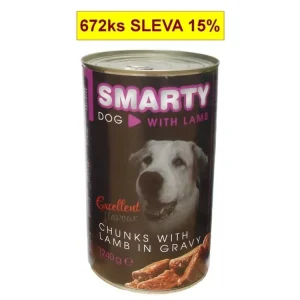 SMARTY Dog Veal/Telecí chunks, konzerva 1240 g Expresní Doručení