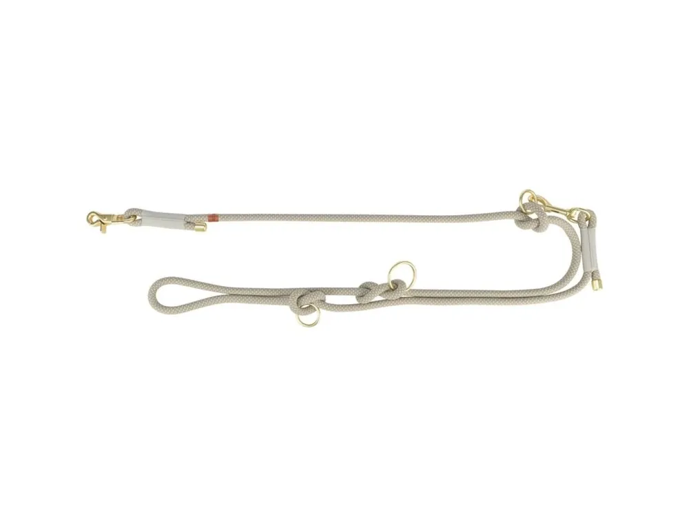 Časově Omezené Soft Rope prodlužovací kulaté tkané vodítko, šedá/světlešedá