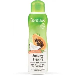 Levný TROPICLEAN šampón papaja a kokos 355ml