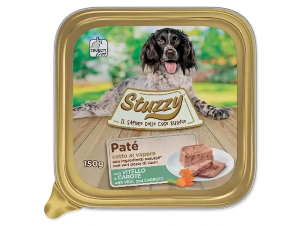 Finální Výprodej Vanička MISTER STUZZY telecí s mrkví 150g