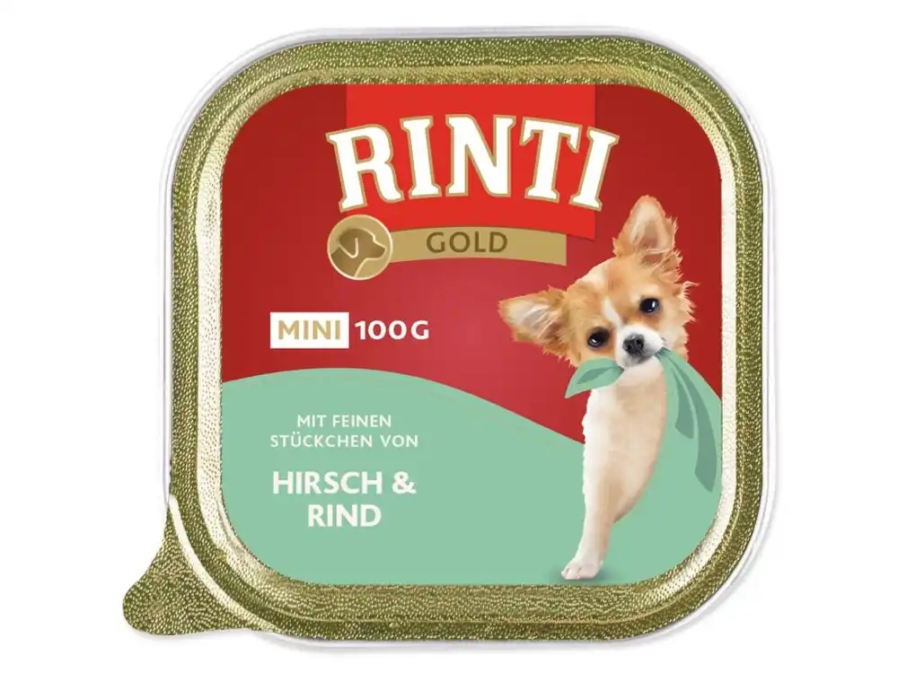 Horká Nabídka Vanička Rinti Gold Adult Mini jelen a hovězí 100g