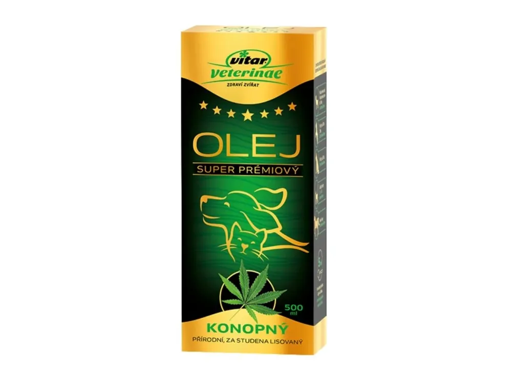 Nejlepší Cena Vitar Veterinae Konopný olej 500 ml