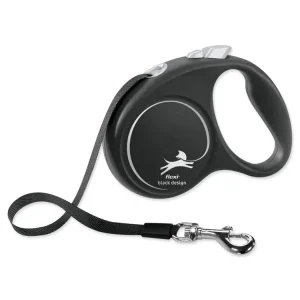 Poslední Šance Vodítko Flexi Black Design páska S černé 5m