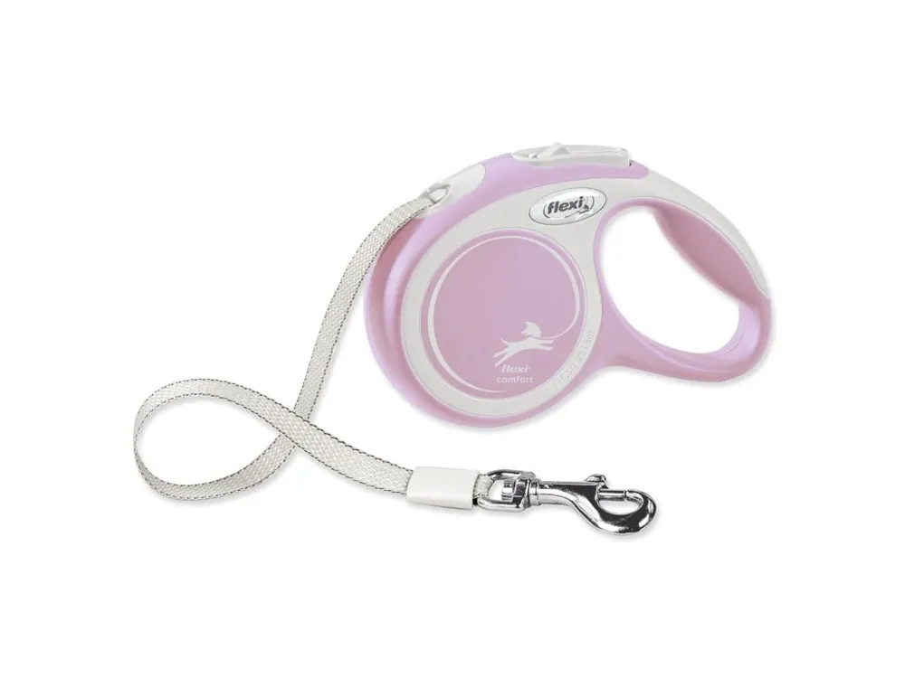 Vodítko Flexi New Comfort páska XS růžové 3m Poslední Šance