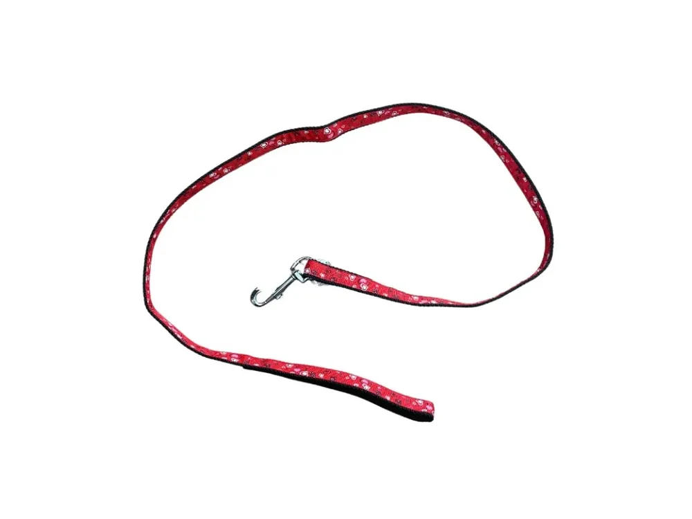 Sezónní Sleva Vodítko pro psy nylon červené 2x130cm