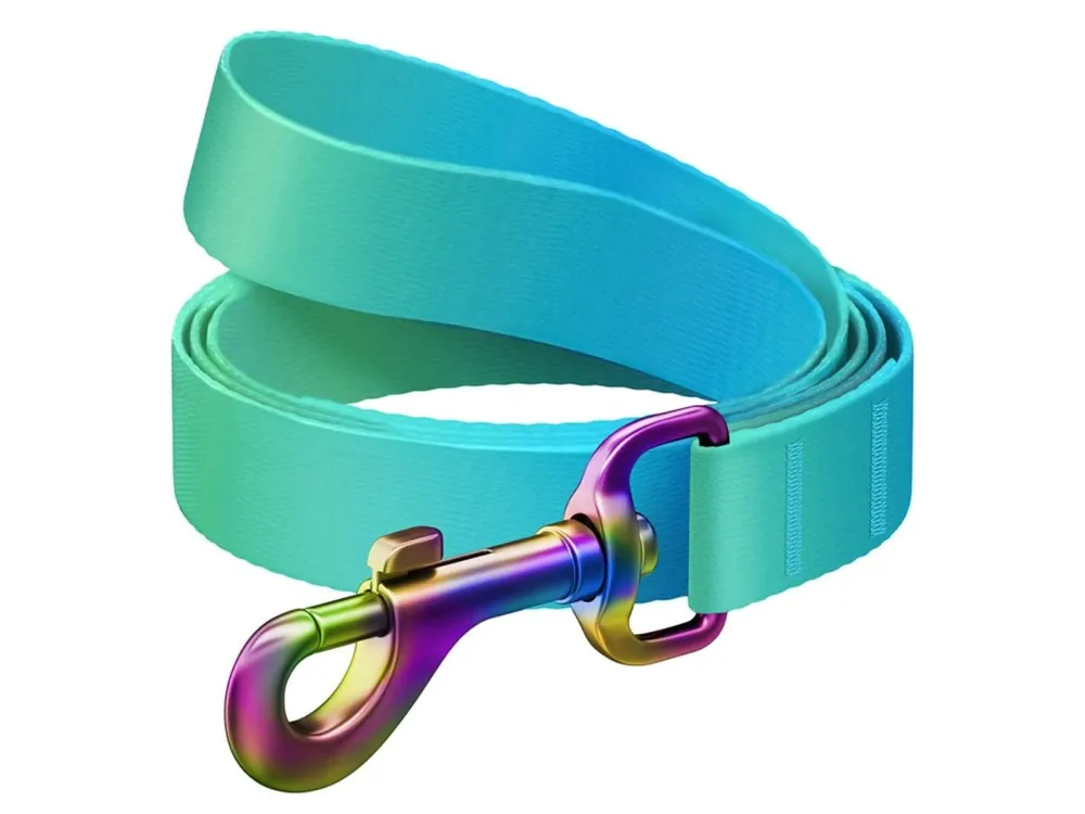 Cenový Hit WAUDOG vodítko nylon Gradient modro-zelené (M/122cm/2cm)