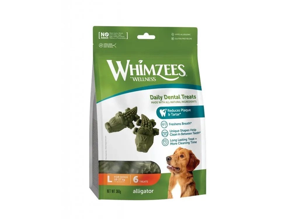 Aktuální WHIMZEES Dental Aligator L 30g 6ks
