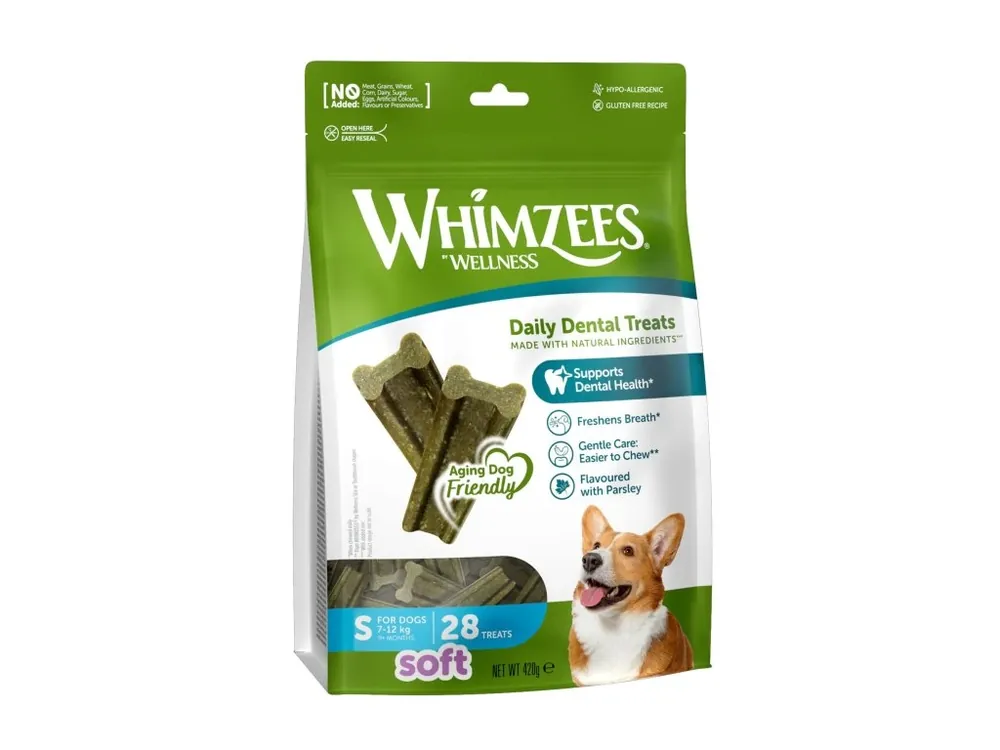 Kup Teď WHIMZEES Soft dentální pamlsek pro psy S (7-12kg) 28ks