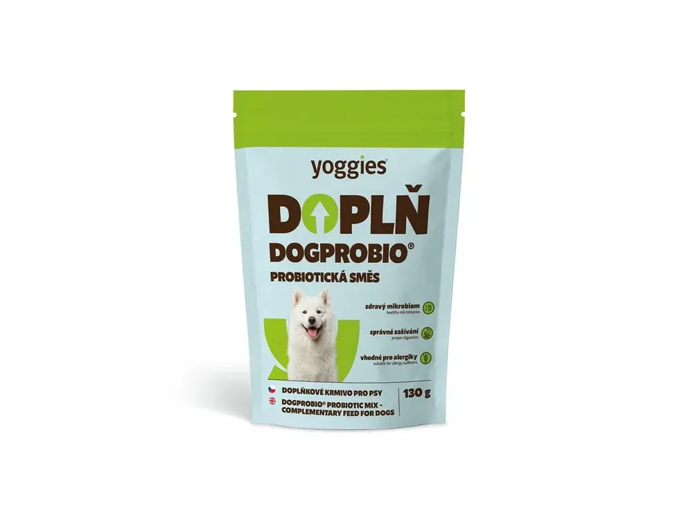 Časově Omezené Yoggies DogProBio, probiotická směs pro psy 130 g