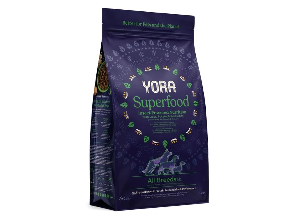 Objednat Nyní YORA Dog Adult z hmyzu Superfood All Breeds 12kg