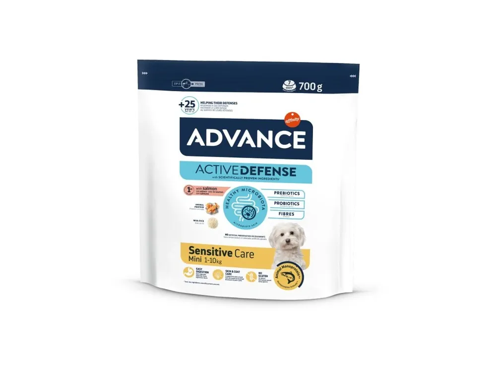 Super Cena Advance adult mini sensitive losos a ryze 700g