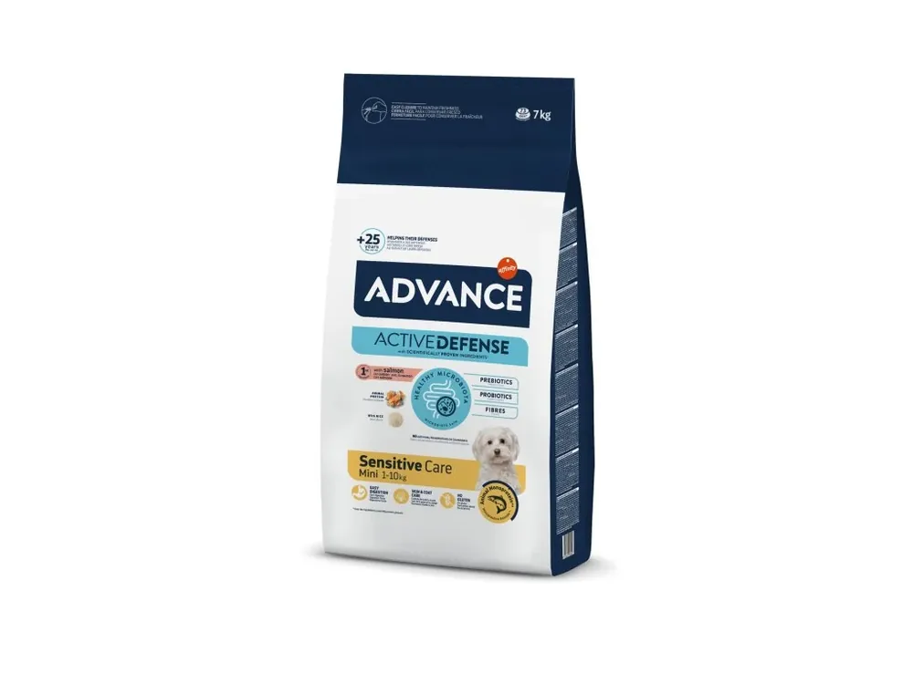 Akce Advance adult mini sensitive losos a ryze 7kg