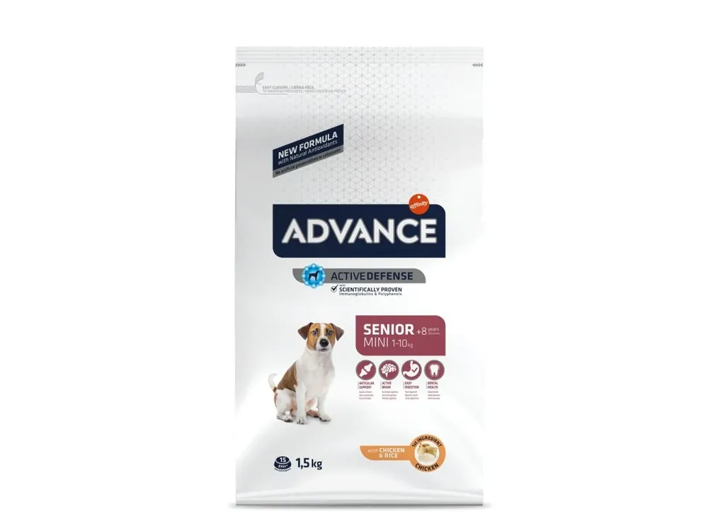 ADVANCE DOG MINI Senior 1,5kg Cenová Bomba