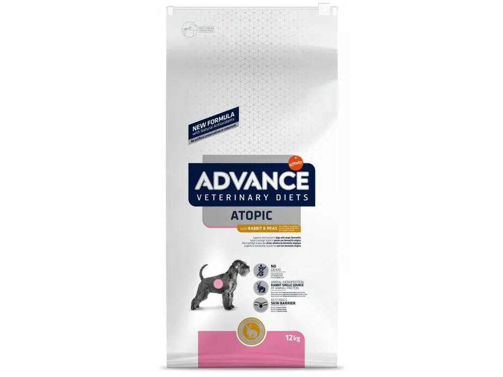 Originální ADVANCE-VD Dog Avet Dog Atopic MED/MAX kralik 12kg