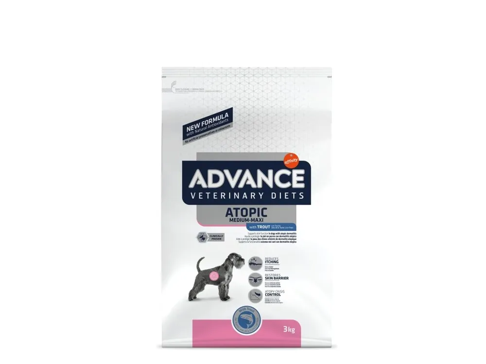 ADVANCE-VD Dog Avet Dog Atopic MED/MAX pstruh 3kg Kup Teď
