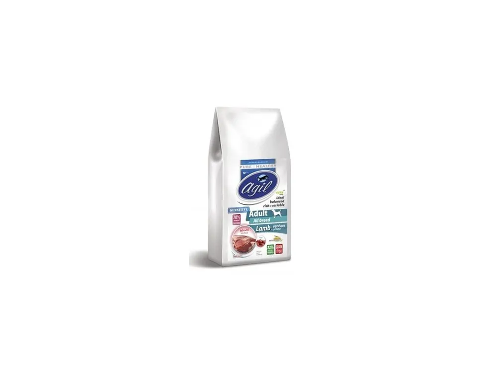 Agil Adult Sensitive GF Lamb&Venison&Potato 10kg Ověřený