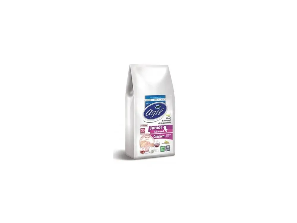 Agil Junior All Breed Low Grain Chicken&Lamb&Tuna 2kg Poslední Šance