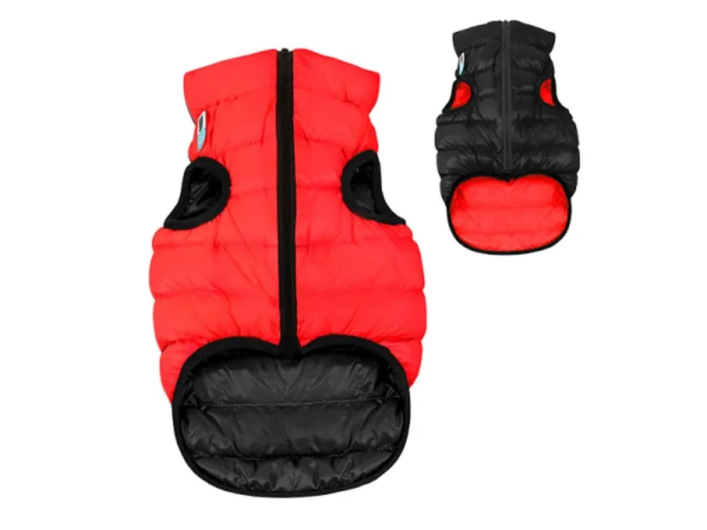 AiryVest bunda pro psy červená/černá XS 25 Cenová Bomba