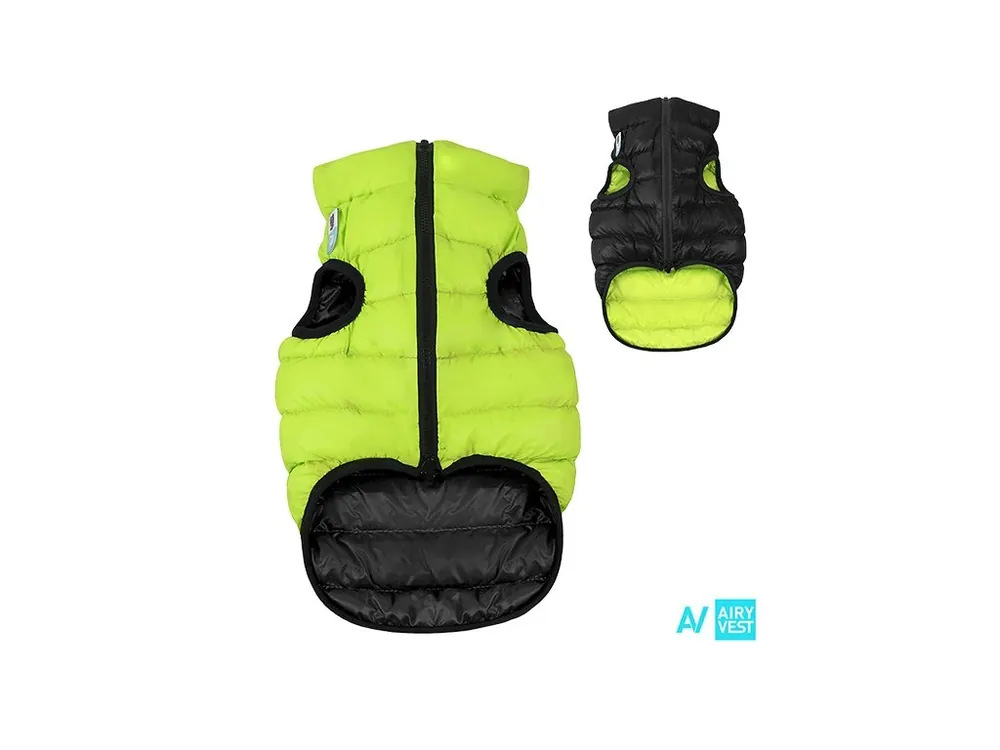 AiryVest bunda pro psy zelená/černá L 65 Přímo Od Výrobce