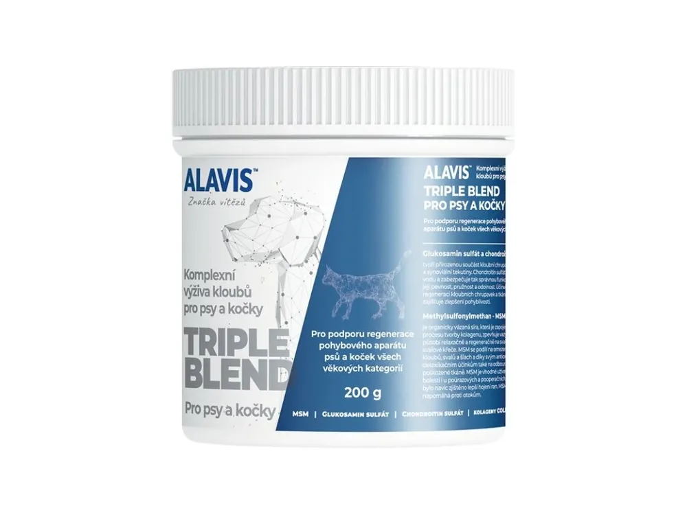 Rychlé Dodání ALAVIS™ Triple Blend pro psy a kočky 200g