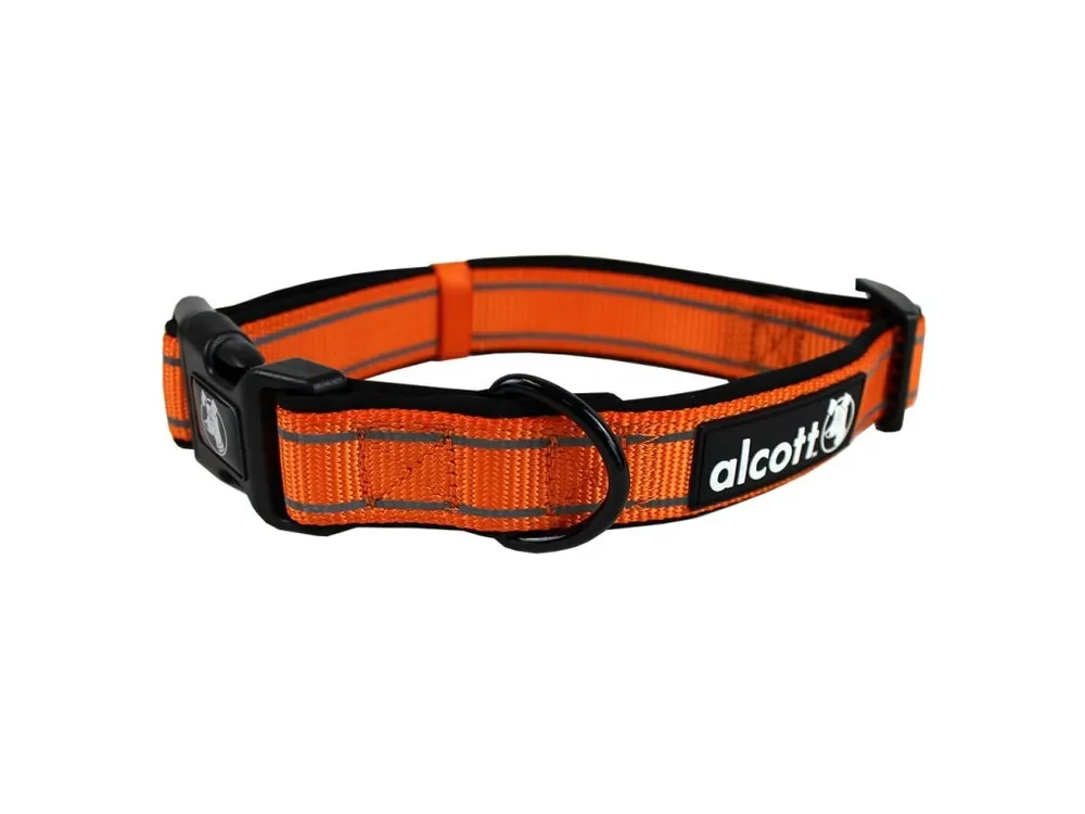 Alcott Reflexní obojek pro psy Adventure oranžový neon velikost L Výhodná Nabídka