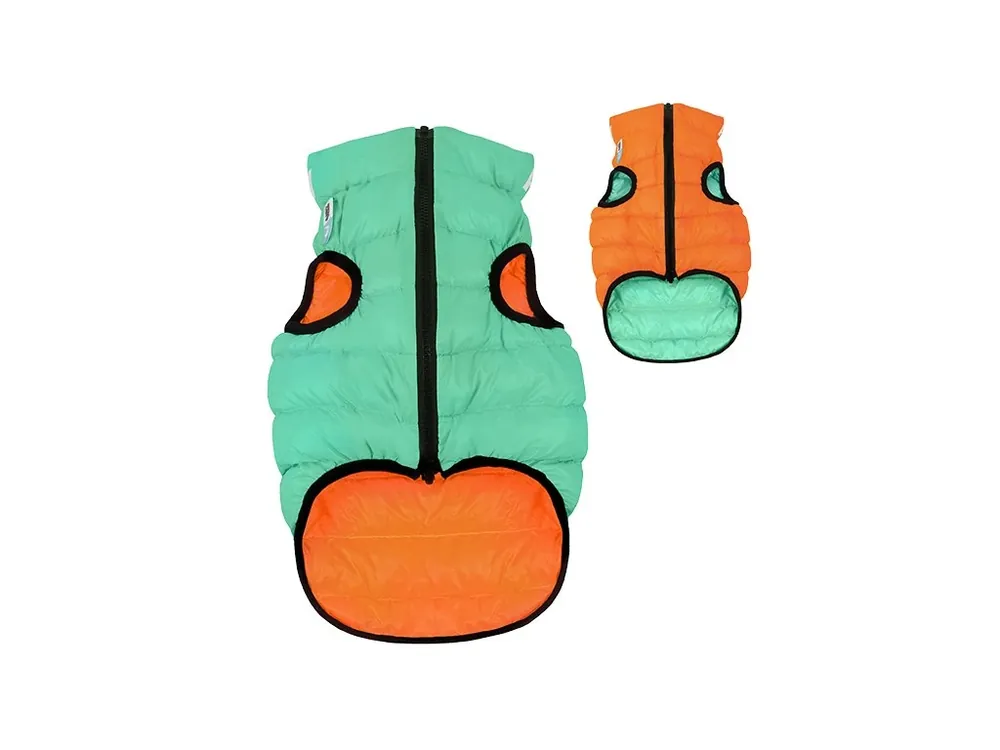 Poslední Šance AiryVest Lumi bunda pro psy luminiscenční/oranžová S 40